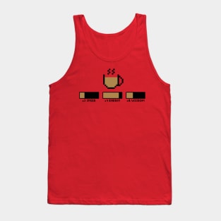 Coffee stats gamer Tank Top